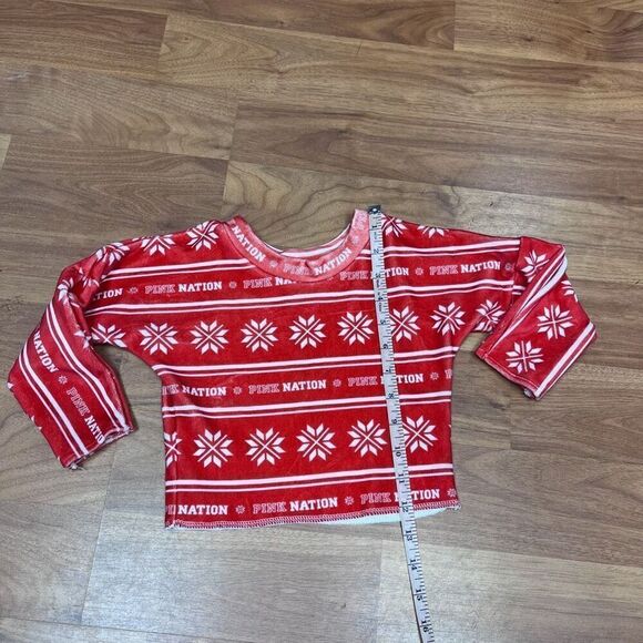 Baby Liv Boutique Kids Pink Nation Snowflakes Fleece Sweater Red Size 24mos - Picture 4 of 7
